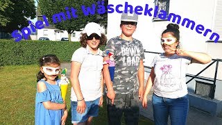 Geburtstag Spiel und Spaß für Kinder  Spiel mit Wäscheklammern  Fun Kid Video  ♥ Çizgi Tv [upl. by Analeh]