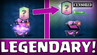 LEGENDARY CARD WTF  INSANE MAGICAL CHEST OPENING  Clash Royale Deutsch [upl. by Nivej]