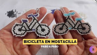 Como hacer una bicicleta en mostacillas paso a paso [upl. by Eixel]