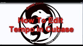 How To Edit The Tempo In Cubase  Accelerando amp Ralentendo [upl. by Salem]