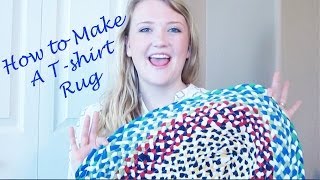 How to Make A Braided Tshirt Rug [upl. by Ardnuyek]