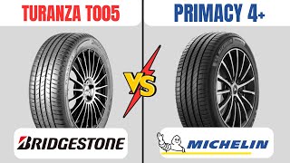 Bridgestone Turanza T005 vs Michelin Primacy 4 Plus  Which One Is Better [upl. by Azalea249]