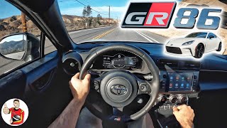 The 2022 Toyota GR86 is the Best Way to Start or Improve Performance Driving POV Drive Review [upl. by Aniwde]