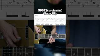 Sige 6cyclemind chorus fills cover with tabs sige 6cyclemind guitarcover guitartabs shorts [upl. by Oloapnaig]