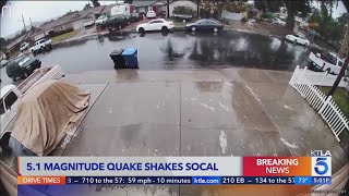 Video shows ground shaking during Southern California earthquake [upl. by Liborio]