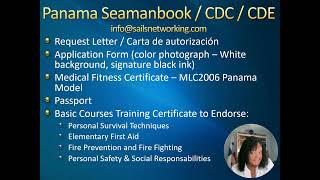 Panama Seaman Book CIR o CDC [upl. by Akemrej884]