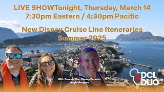 New Disney Cruise Line Summer 2025 Itineraries [upl. by Igic]