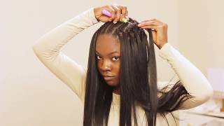 VERY DETAILED Straight Crochet Braids Tutorial ft Italian Perm Yaki Hair [upl. by Utham]