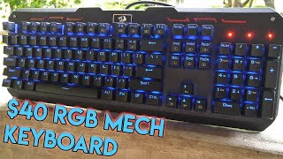 Best Budget Mechanical Keyboard  Redragon Varuna K559 RGB Review [upl. by Katushka]