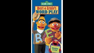 Sesame Street Bert and Ernies Word Play 2002 VHS [upl. by Nonnah]