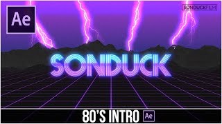 After Effects Tutorial 80S Style Retro Intro [upl. by Coffee396]