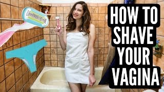 HOW TO SHAVE YOUR VAGINA  DEMO [upl. by Rufford]