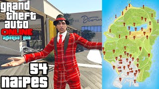 ✅ UBICACIÓN de TODOS los 54 Naipes en GTA 5 Online [upl. by Jakie]