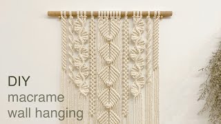 DIY  macrame wall hanging home decor  마크라메 월 행잉 홈 데코 [upl. by Vivyan599]