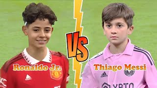 CRISTIANO RONALDO JR Ronaldos Son VS THIAGO MESSI Transformation 2023 ★ The Ultimate GOAT Battle [upl. by Doro238]