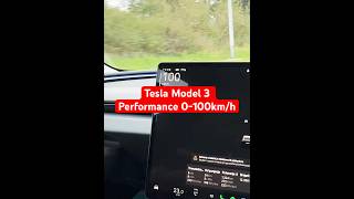 Tesla Model 3 Performance 0100kmh Ludicrous Insane acceleration tesla automobile [upl. by Rother423]