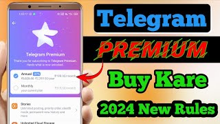 How To Buy Telegram Premium 2024  Telegram Premium Kaise Purchase kare  Paid Subscription [upl. by Magdalen]