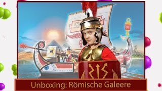 vlog Unboxing von Playmobil Römisches Schiff  Römische Galeere 5390 [upl. by Wernsman]