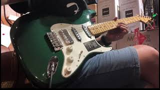 Fender Limited Edition Player HSS Stratocaster Electric Guitar Maple FB British Racing Green [upl. by Fawne]