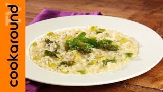 Risotto con gli asparagi  Tutorial ricetta semplice [upl. by Alanah]