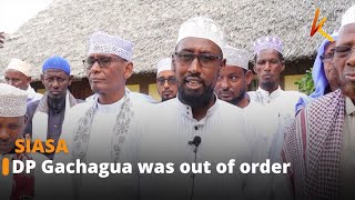 Garissa leaders disclaims DP Gachaguas words against Noordin Hajji [upl. by Itsirhc]