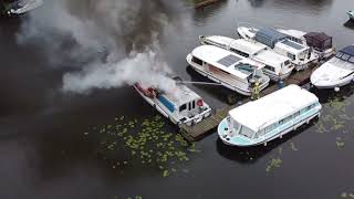 Wroxham boat fire [upl. by Nosrej876]