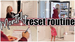 NEW MONTHLY RESET CLEANING ORGANIZING PLANNING GETTING OUR LIFE TOGETHER TIFFANI BEASTON HOMEMAKIN [upl. by Anirrok]