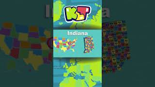 The State Of Indiana Has 92 Counties  KLT GEO shorts [upl. by Cynthea]