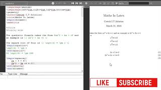 LATEX 08MATHEMATICS IN LATEX PART 1 [upl. by Castor]