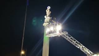 Festa di SAgata 2024 Catania Omaggio a Piazza dei Martiri sulla Stele di SAgata [upl. by Brause]