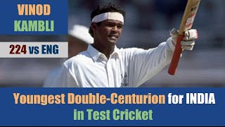 VINOD KAMBLI  1st Test Ton  224  Wankhede  3rd TEST  ENGLAND tour of INDIA 1993 [upl. by Hayotal]