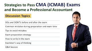 Strategies to Pass CMA ICMAB Exams । সিএমএ পরীক্ষা পাস করার টিপস । Analyst Skill [upl. by Tengdin]