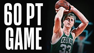 Larry Birds LEGENDARY 60 Point Game [upl. by Aznofla]