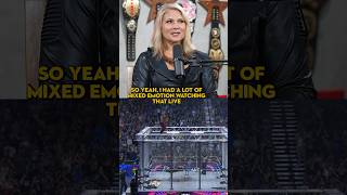 Beth Phoenix’s Reaction To Edge’s Cage Dive In AEW [upl. by Nezah143]