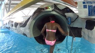 Scary Dark Water Slide at Splashdown Poole [upl. by Nagaet]