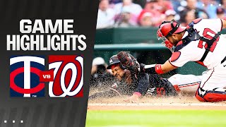 Twins vs Nationals Game Highlights 52024  MLB Highlights [upl. by Edison11]