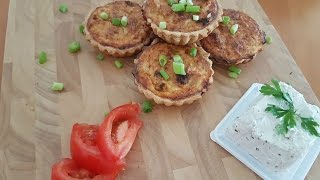 Mini quiche au thon et fromage de chevreTuna amp Goat cheese quicheكيش بالتونة وجبنة الماعز [upl. by Trahern593]