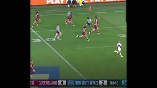 Bradman Best Try vs QLD Maroons State Of Origin 2024 🏉 [upl. by Kcoj]