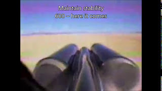 ThrustSSC run 61 supersonic  tail view with subtitles and extra information [upl. by Aeiram238]