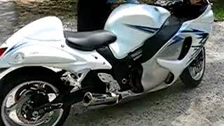 Suzuki Hayabusa Brocks performance Alien Head Exhaust System YouTube [upl. by Rambow421]