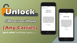 How to Unlock SIM Lock on iPhone Any Carrier [upl. by Yornoc]