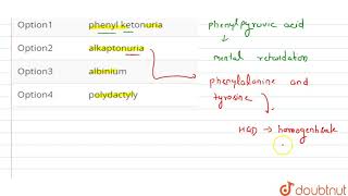 Deficiency of enzyme homogentisic acid oxidase leads to [upl. by Leontina]