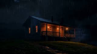 Rain Sounds For Sleeping with forest beautiful heavy rain amp thunder at night rainforest [upl. by Ahsimal705]