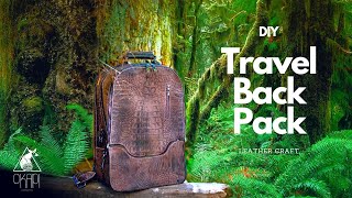 Handcrafted leather Carryon Backpack for traveller [upl. by Brodench]