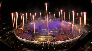 Fireworks London 2012 Olympics Closing Ceremony [upl. by Charlot339]