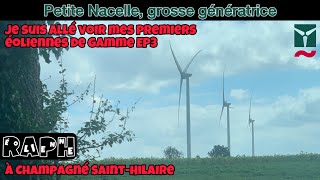 Je suis allé voir mes premières éoliennes Enercon de gamme EP3 à ChampagnéSaintHilaire [upl. by Qidas]