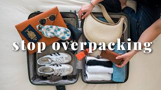 I Learned The EASIEST Way to Pack For Travel carry on only pack with me ✈️ [upl. by Weitzman]