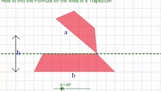 How to find the Formula for the Area of a Trapezoid Trapezium [upl. by Eislrahc247]