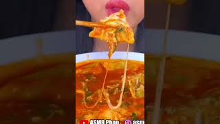 Eating Cheesy Ravioli Soup asmr food shorts [upl. by Kaczer]