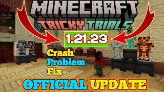 Minecraft Pe 12123 Official Version Realesed  Minecraft Crash Problem Fix  HotFix Update [upl. by Millwater]